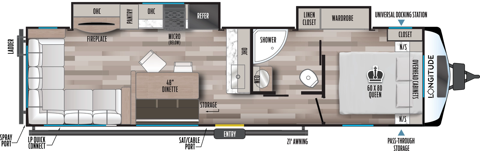 Longitude 310RL Floorplan